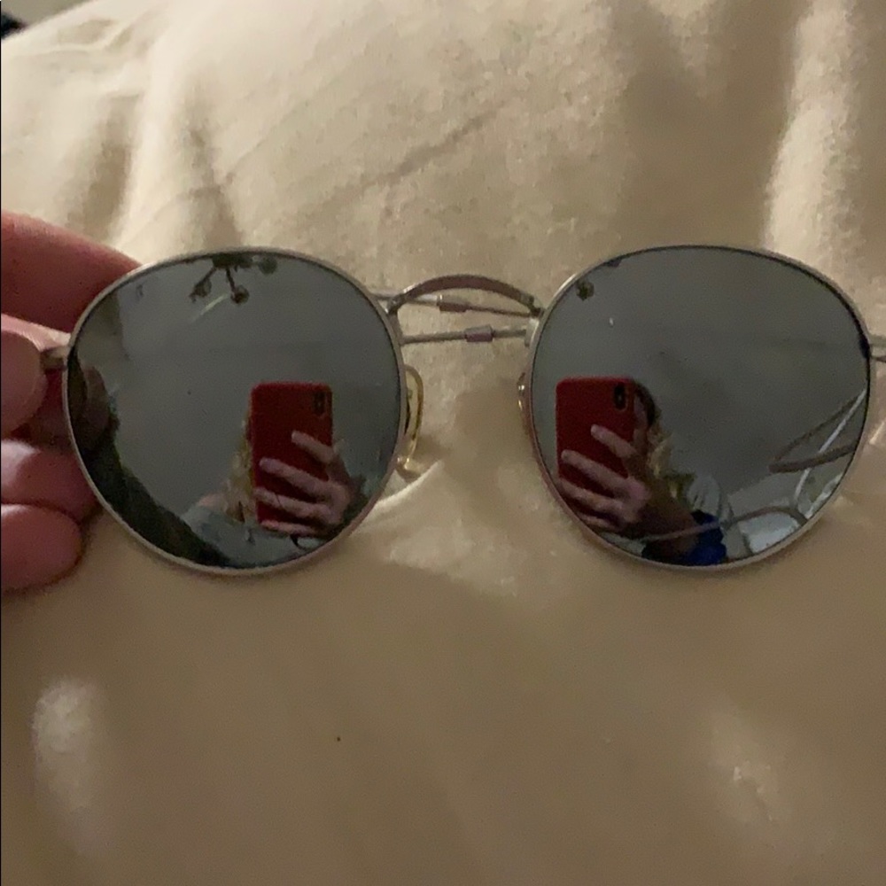Silver reflective lens RayBan Sunglasses